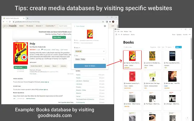 Save to Notion screenshot