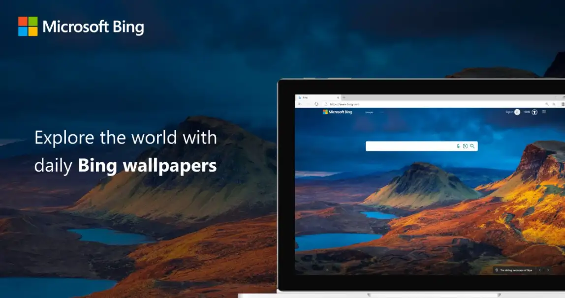 Bing Homepage and Search Engine screenshot
