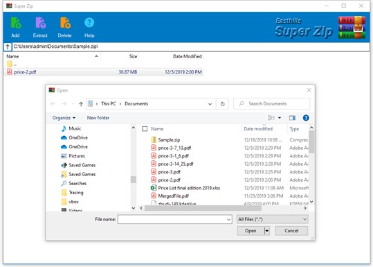 Super Zip - Free Rar, Zip & 7z Extractor screenshot