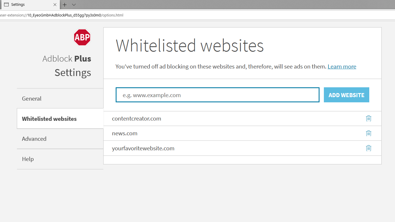 Adblock Plus (Beta) screenshot
