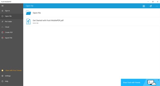 Foxit MobilePDF screenshot