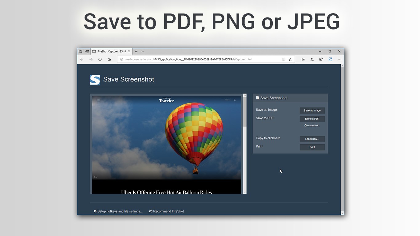 Take Webpage Screenshots Entirely - FireShot screenshot