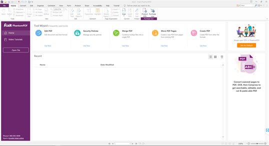 Foxit PhantomPDF screenshot