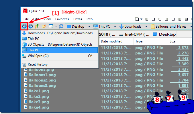Q-Dir - The Quad-Explorer screenshot